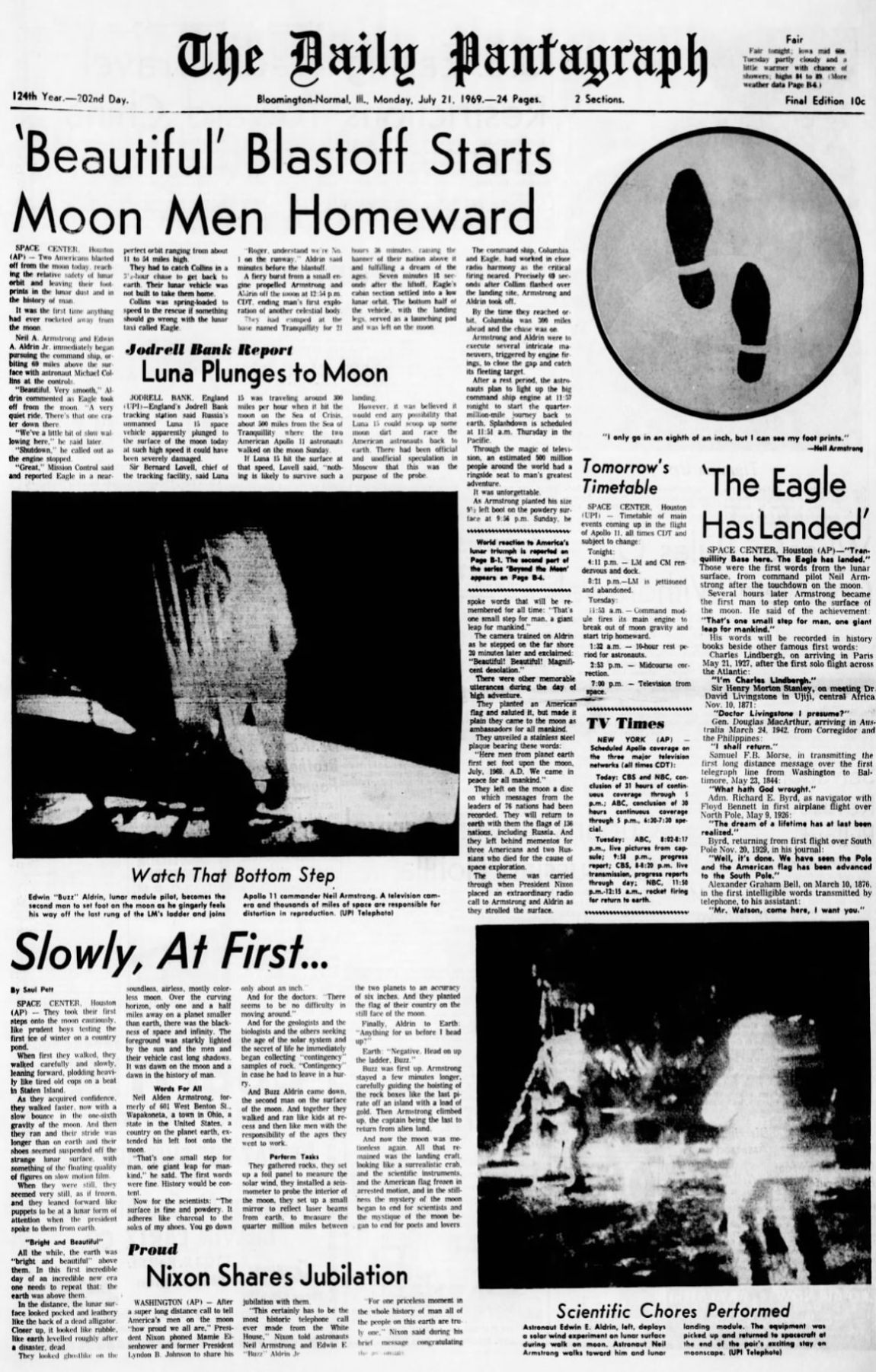 July 21,1969 - Moon landing
